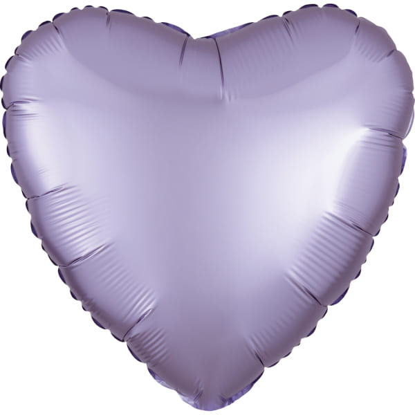 Folienballon - Herz - Flieder - 45cm