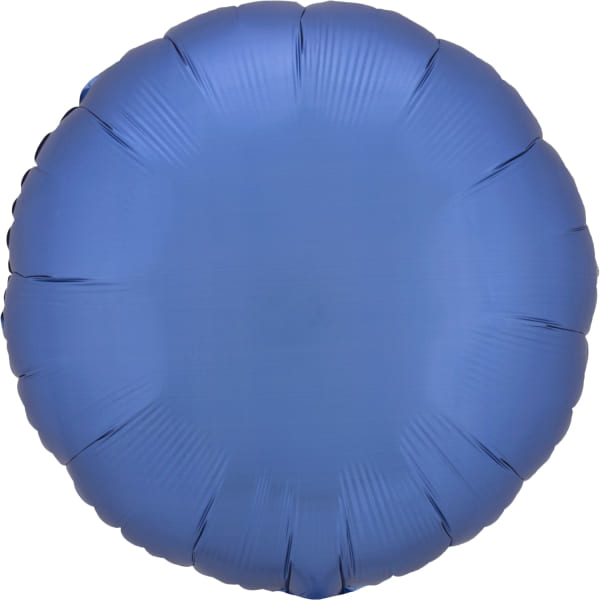 Folienballon - Rund - Blau - 45cm
