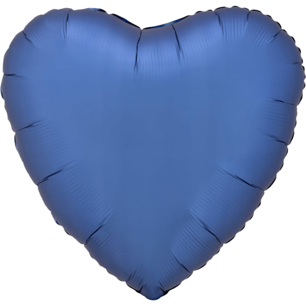 Folienballon - Herz - Blau - 45cm