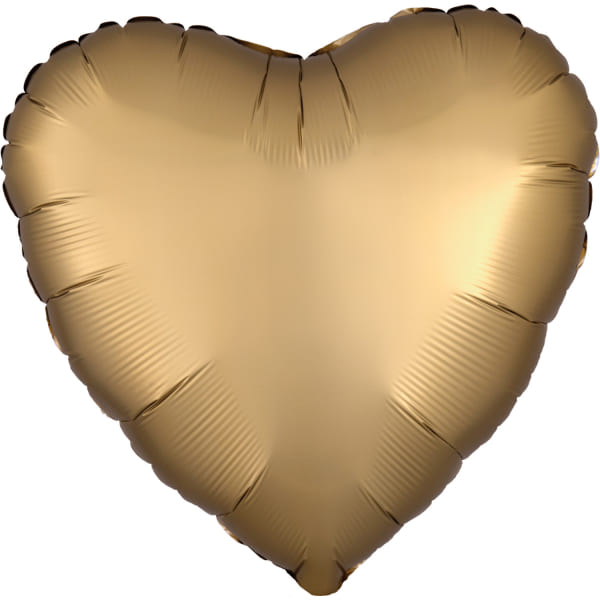 Folienballon - Herz - Gold - 45cm