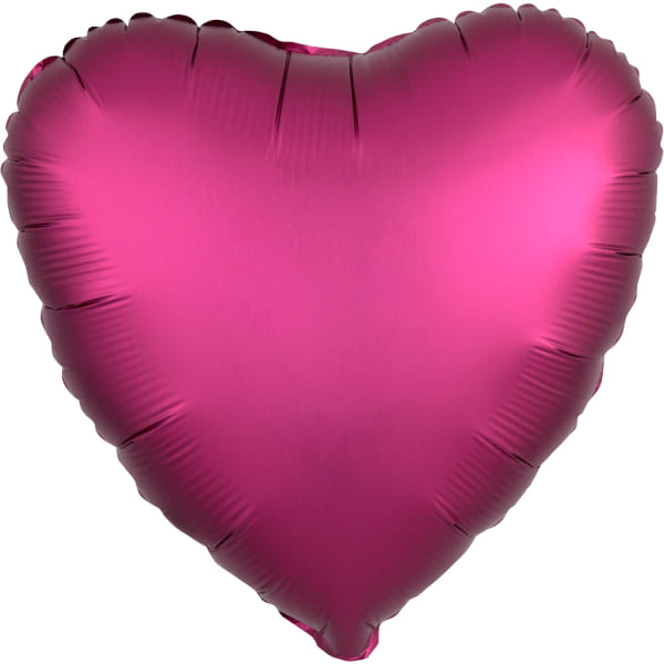 Folienballon - Herz - Pomegranate - 45cm
